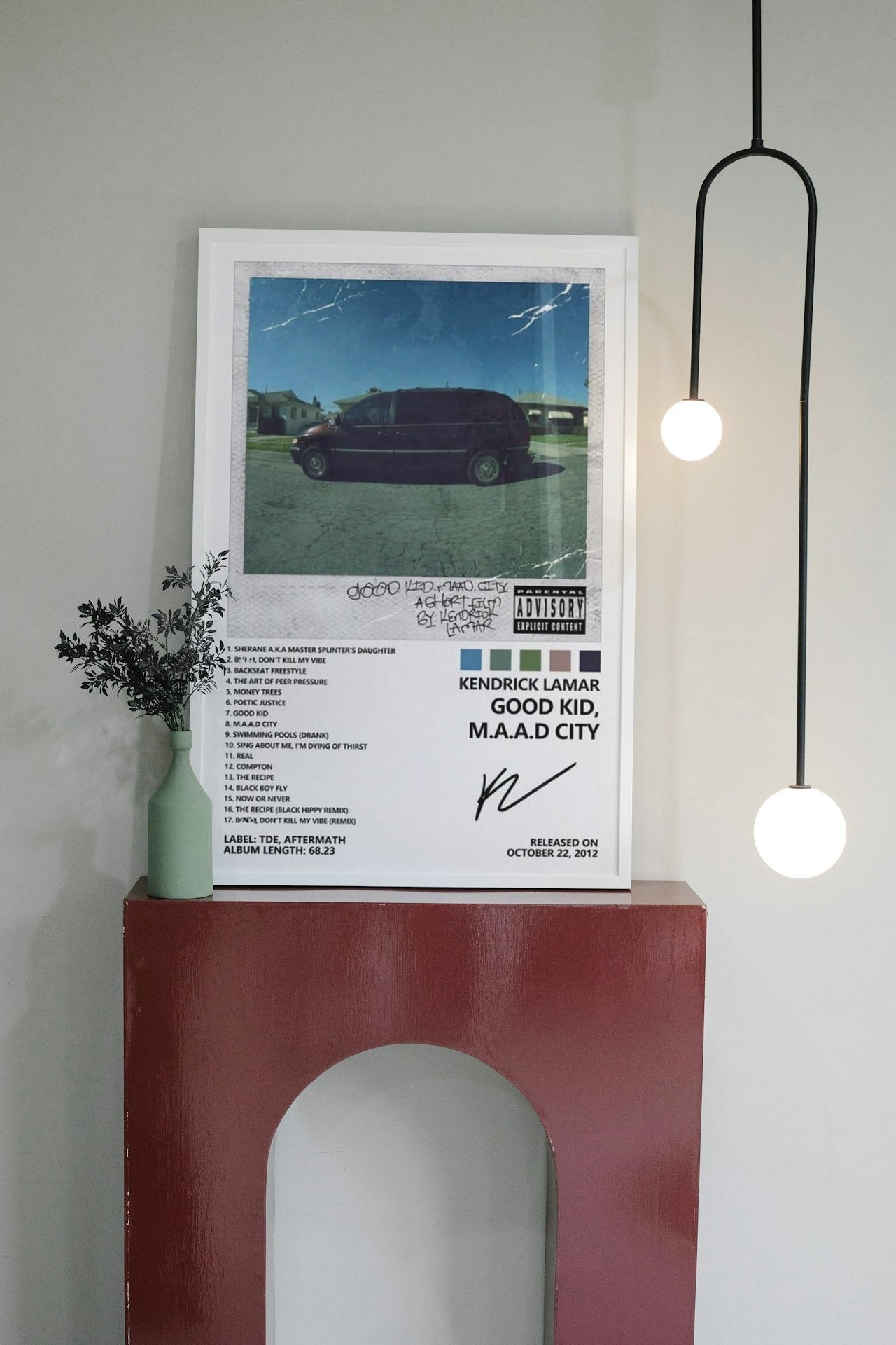 KENDRICK "GOOD KID M.A.A.D CITY" CANVAS POSTER