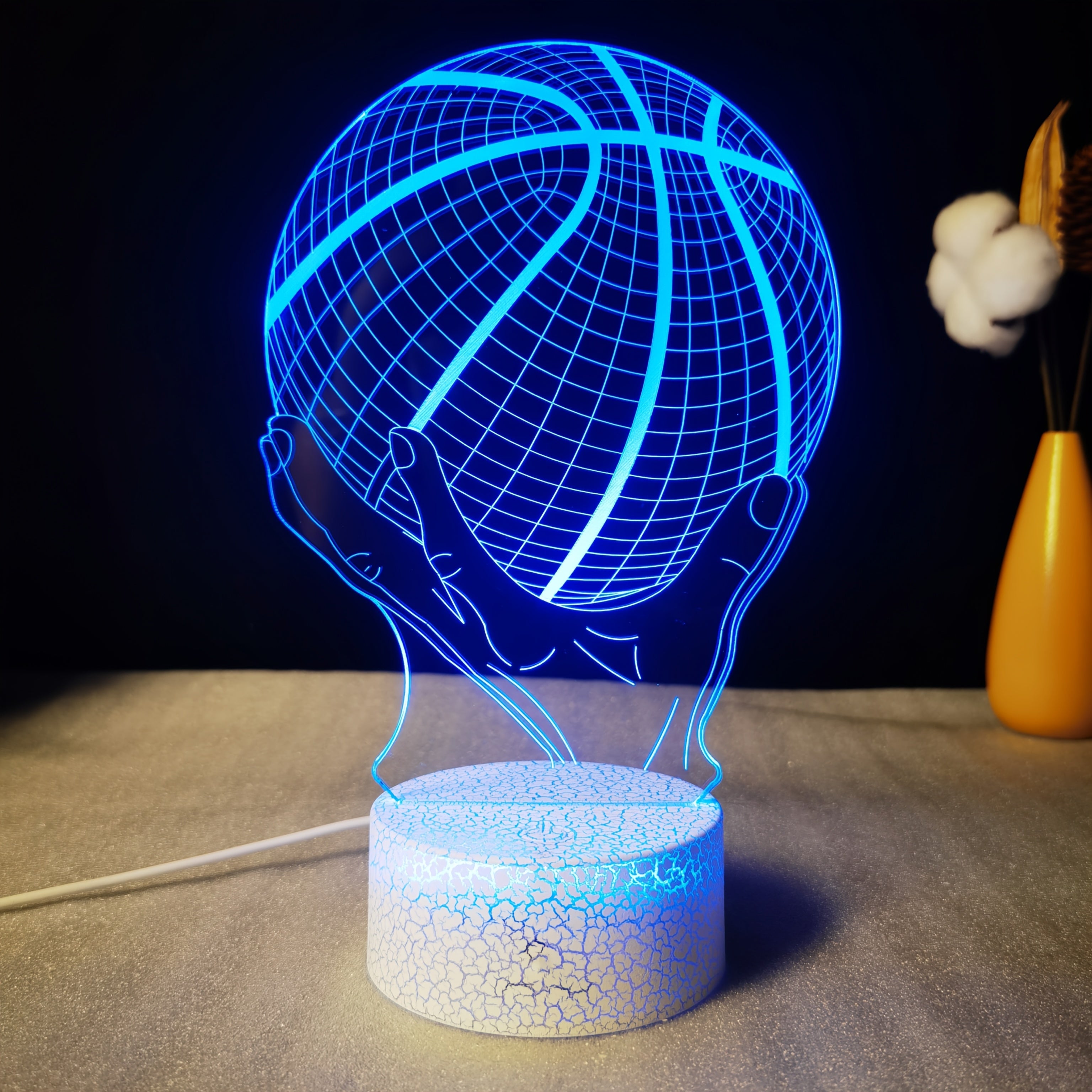 Tnessential Basketball 3D Table Lamp LED Creative Gift Visual Colorful 3D Decor