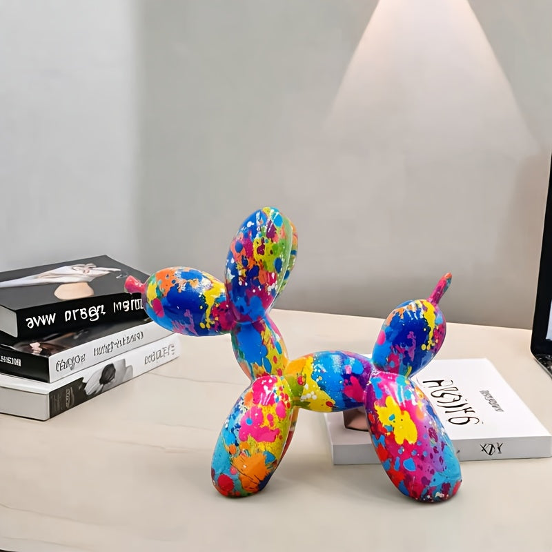 Tnessential Collectible Figurines 1pc Colorful Balloon Dog Sculpture 3D Decor