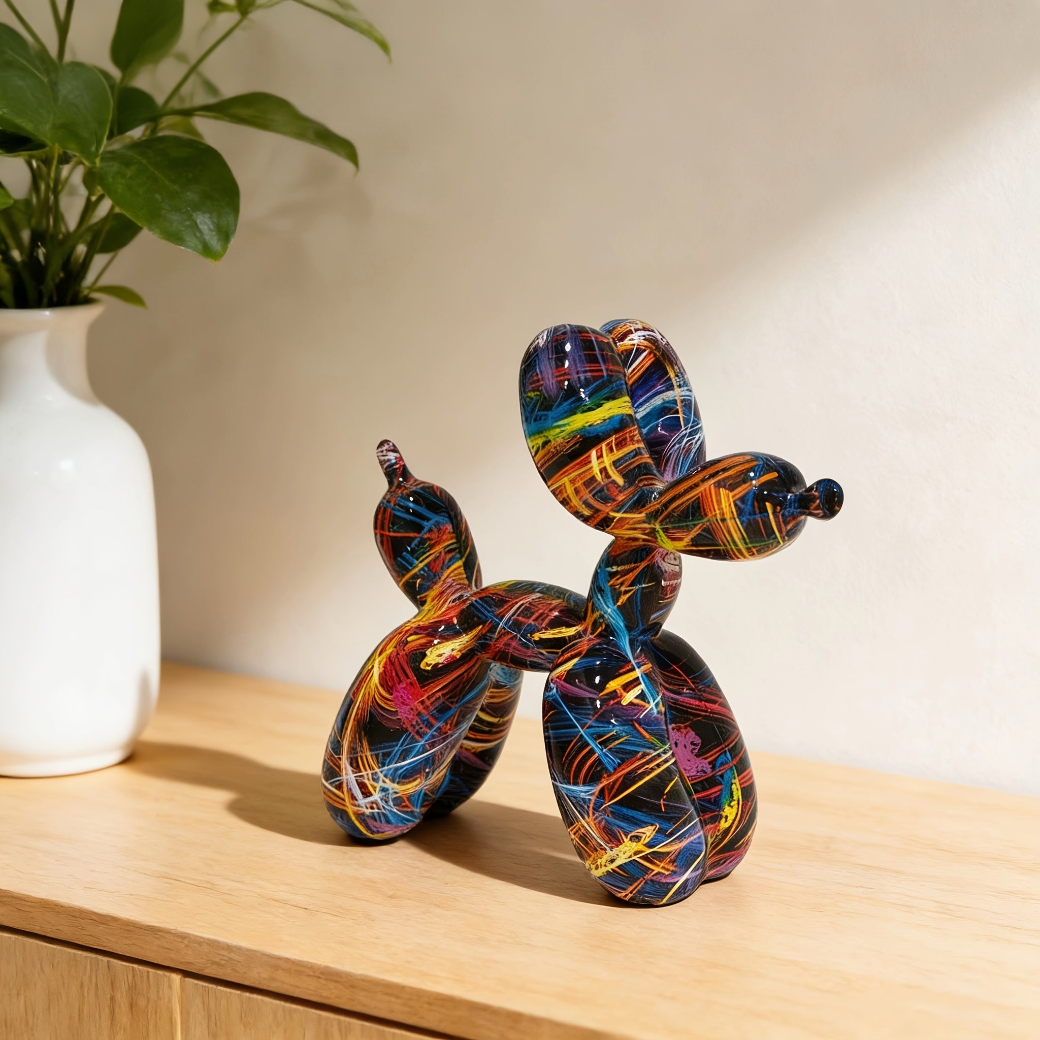 Tnessential Graffiti Art Balloon Dog Figure-piece 3D Decor