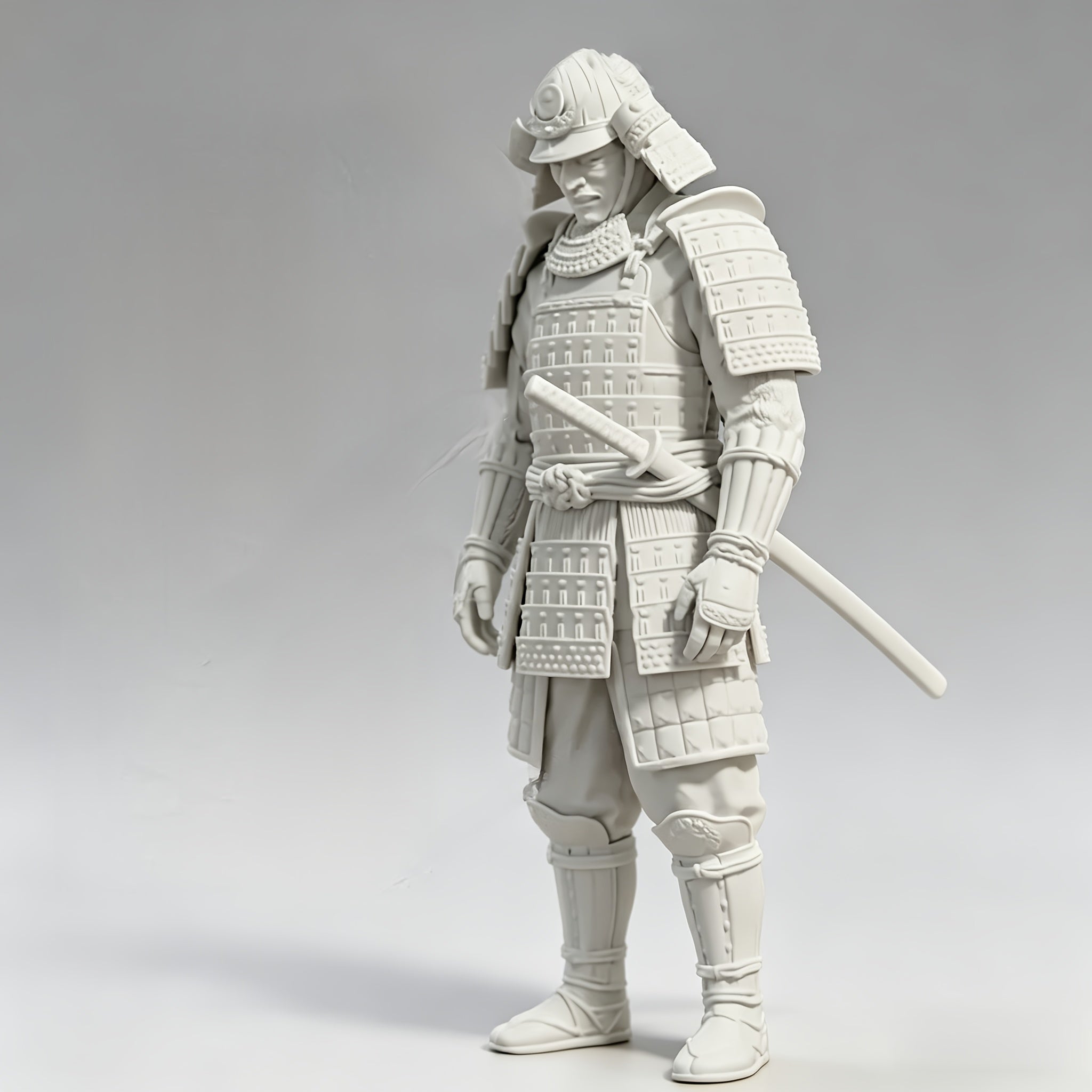 Tnessential Printed Samurai Warrior Statue 3D Decor