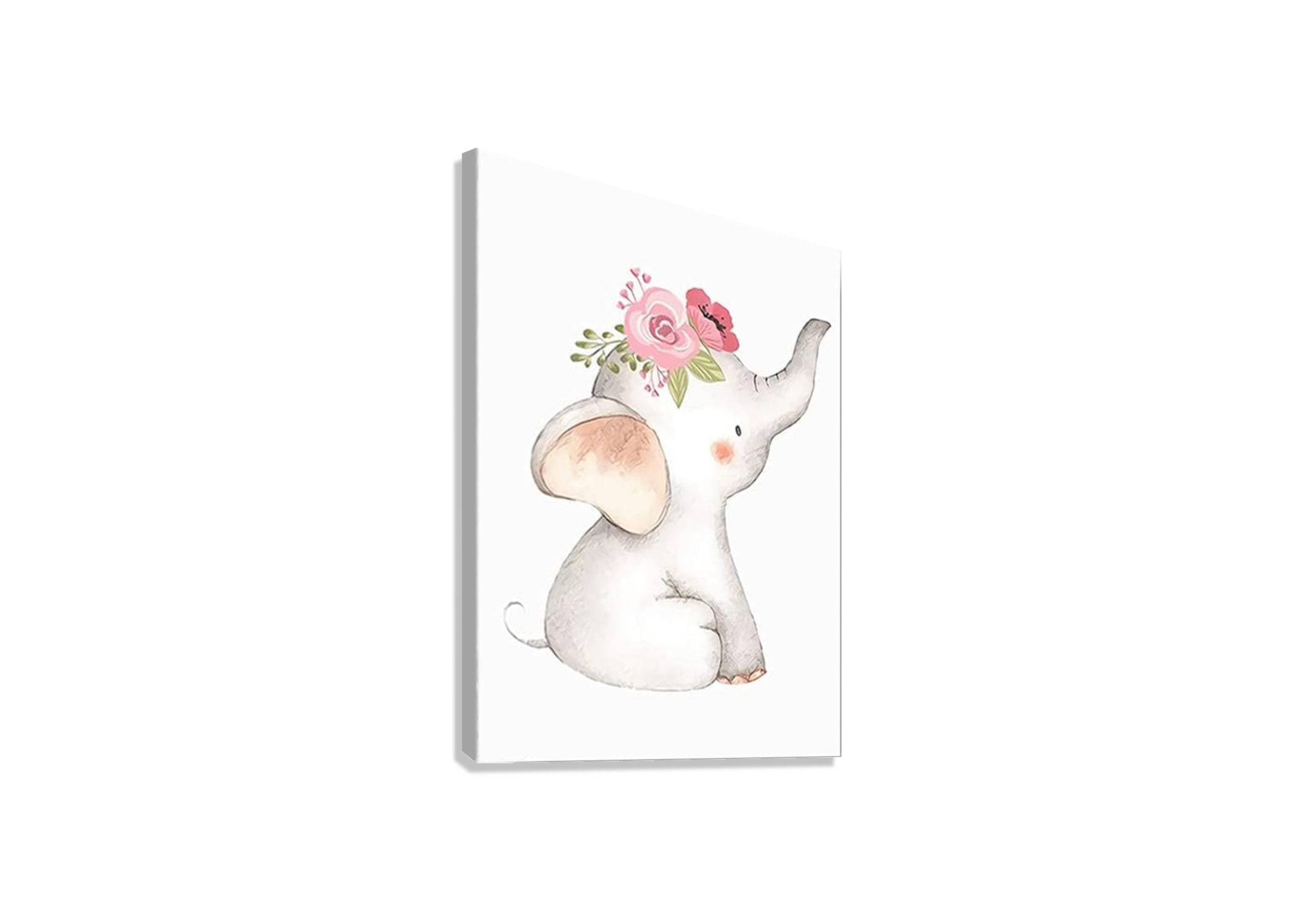 CUTE ELEPHANT NURCERY CANVAS POSTER