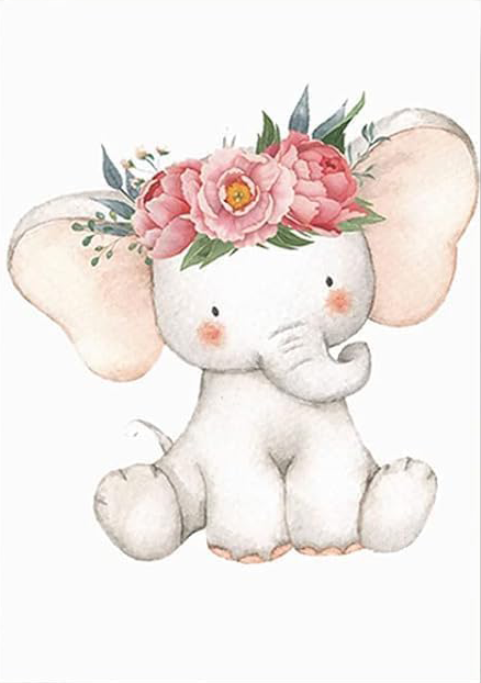 ELEPHANT NURCERY CANVAS POSTER
