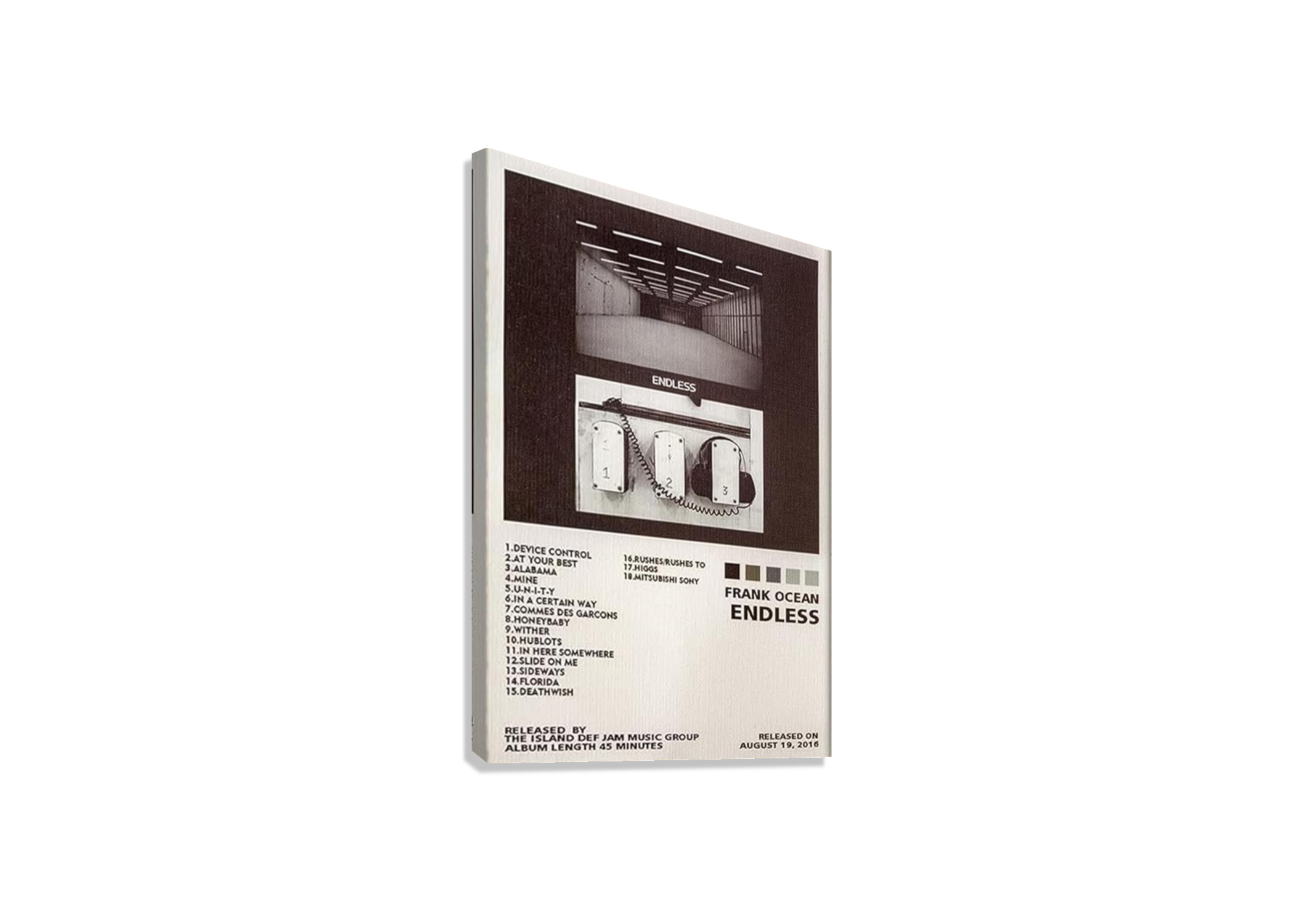 FRANK OCEAN "ENDLESS" CANVAS POSTER