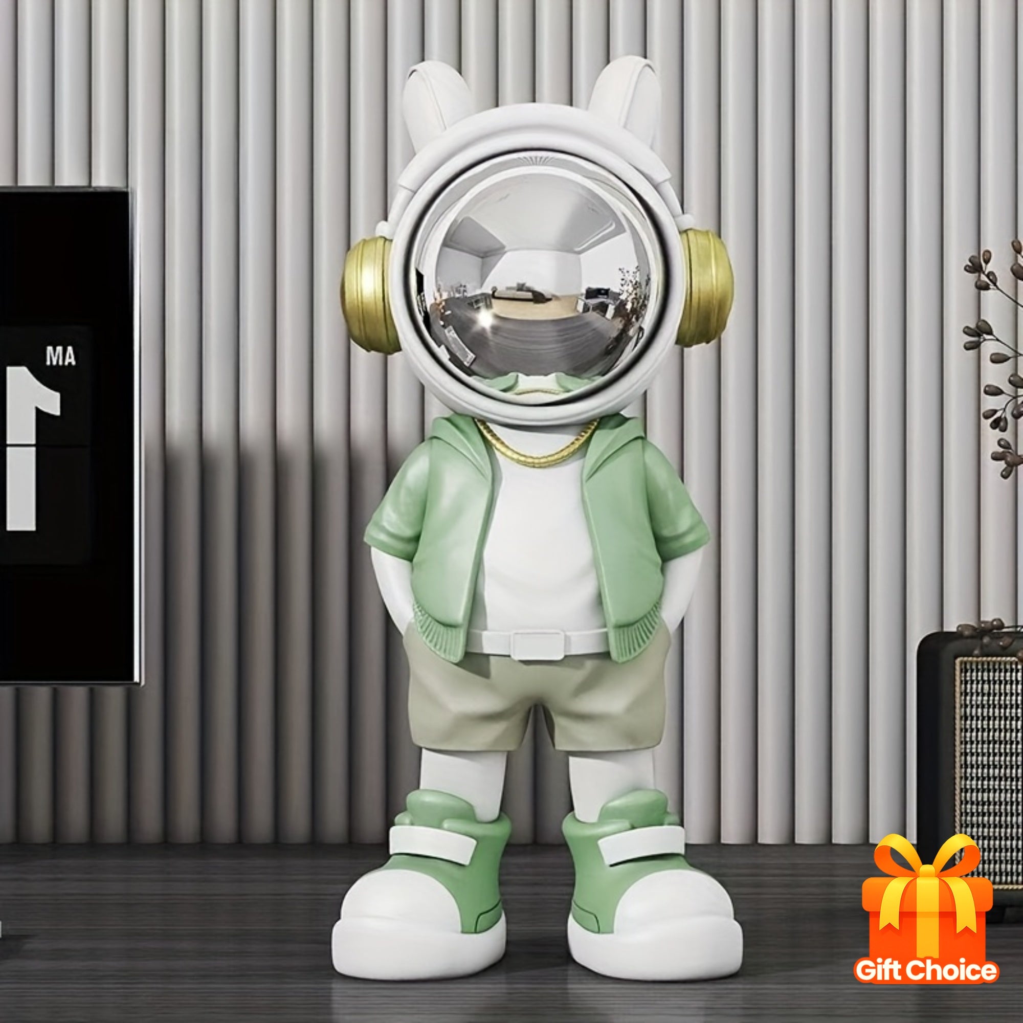 Tnessential Incredibly Cool Astronaut Figurine 3D Decor