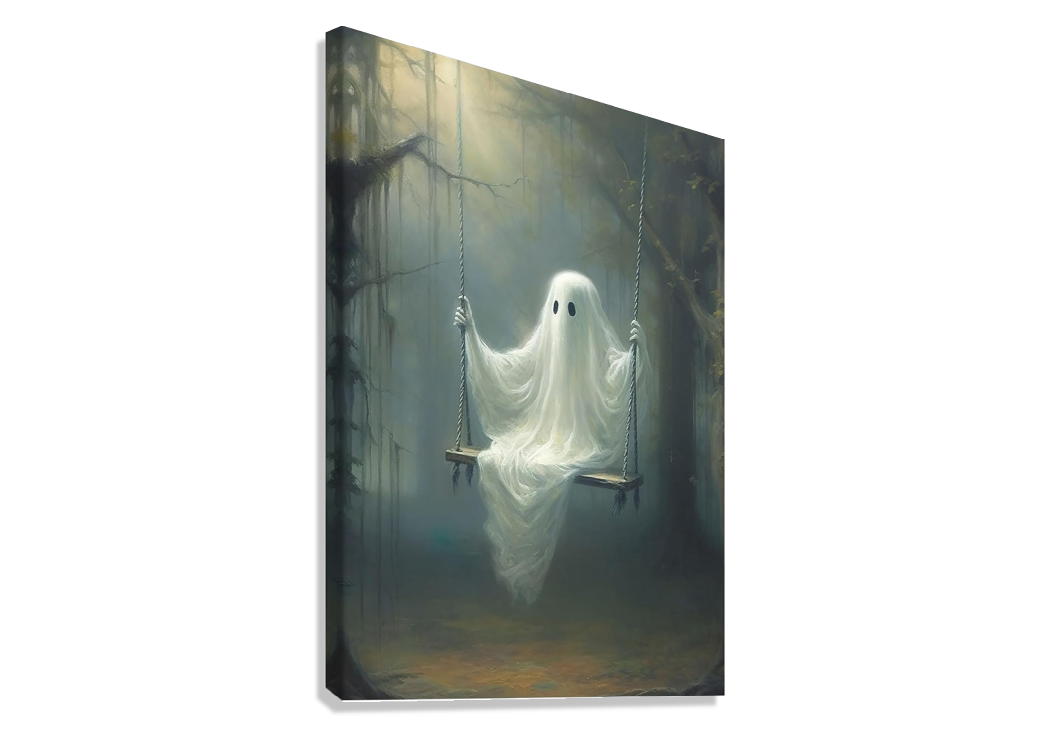 SPOOKY AI GENERATED GHOST POSTER