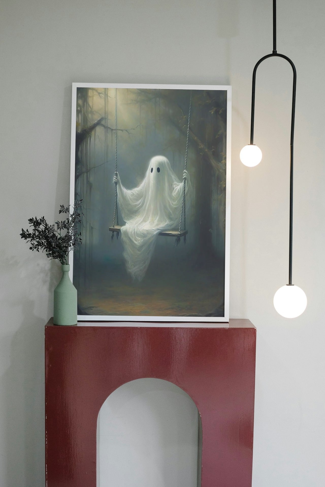 SPOOKY AI GENERATED GHOST POSTER