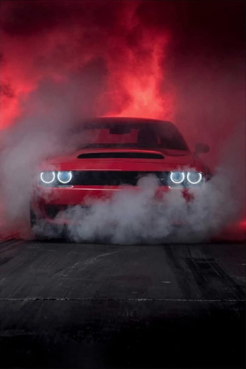 AMERICAN MUSCLE CAR DODGE CANVAS POSTER