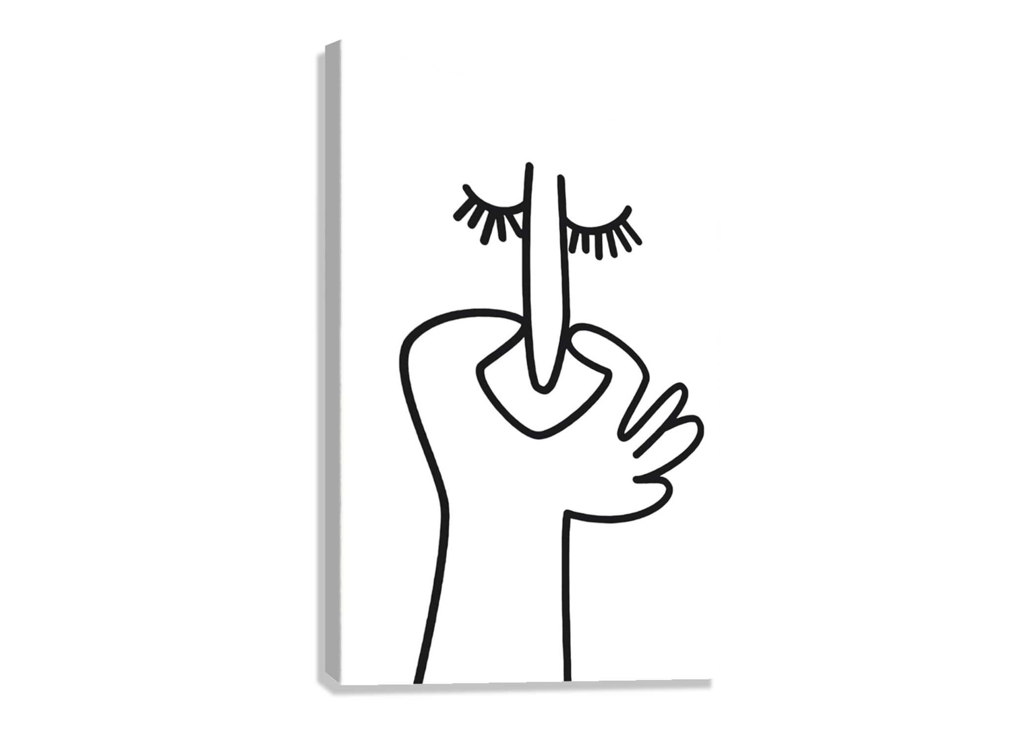 FUNNY CUTE BATHROOM CANVAS POSTER