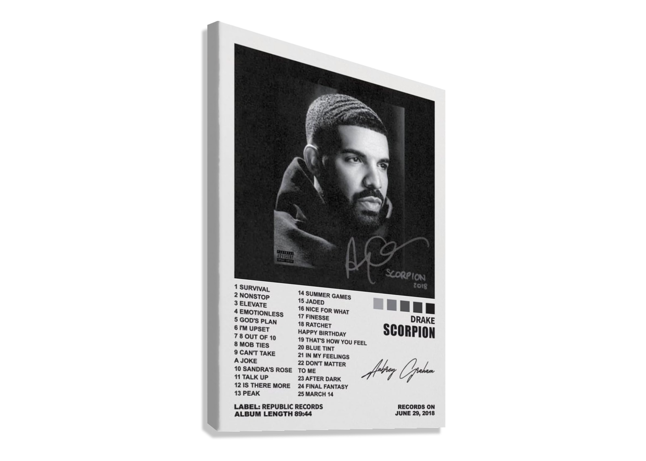 DRAKE "SCORPION" POSTER