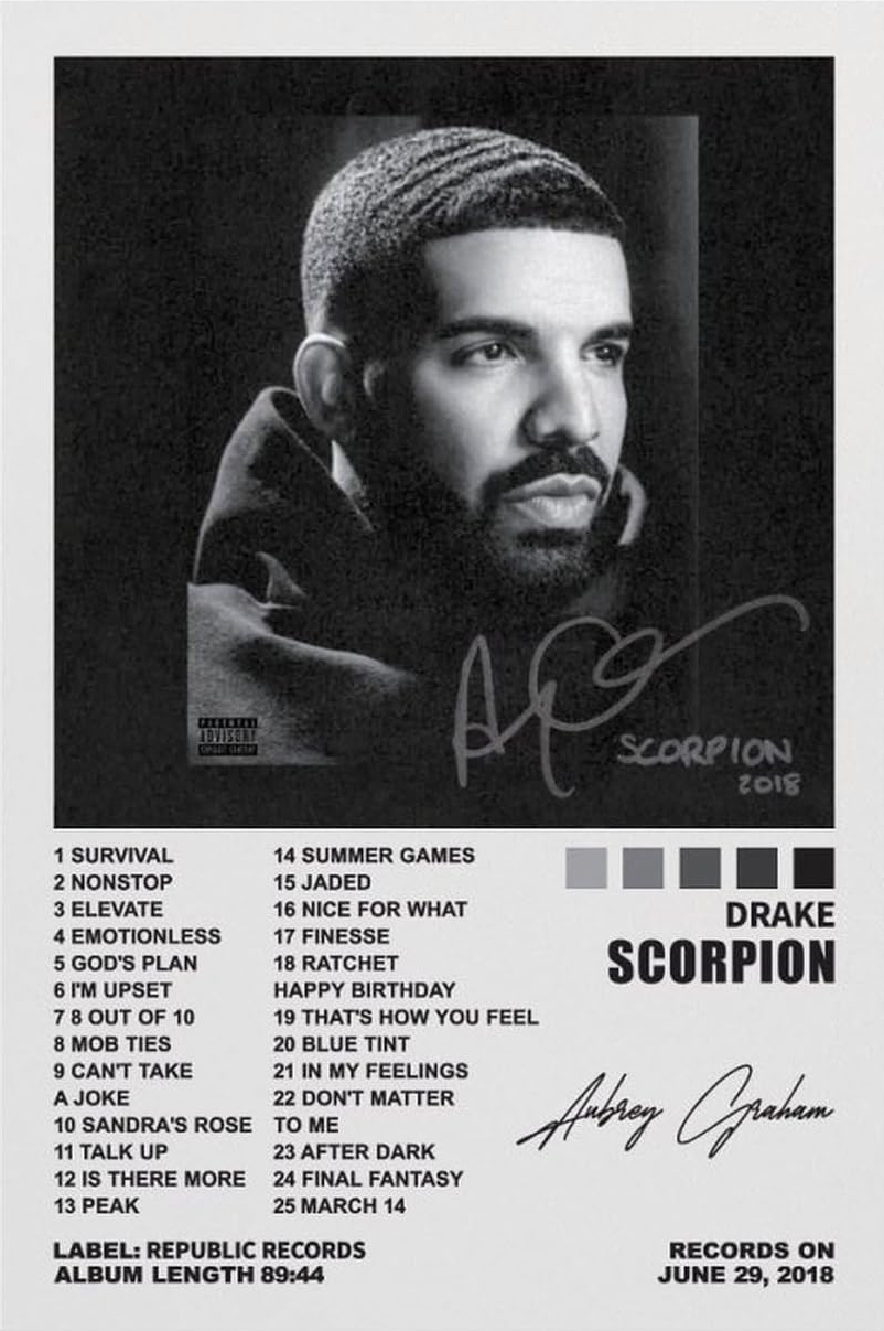 DRAKE "SCORPION" POSTER