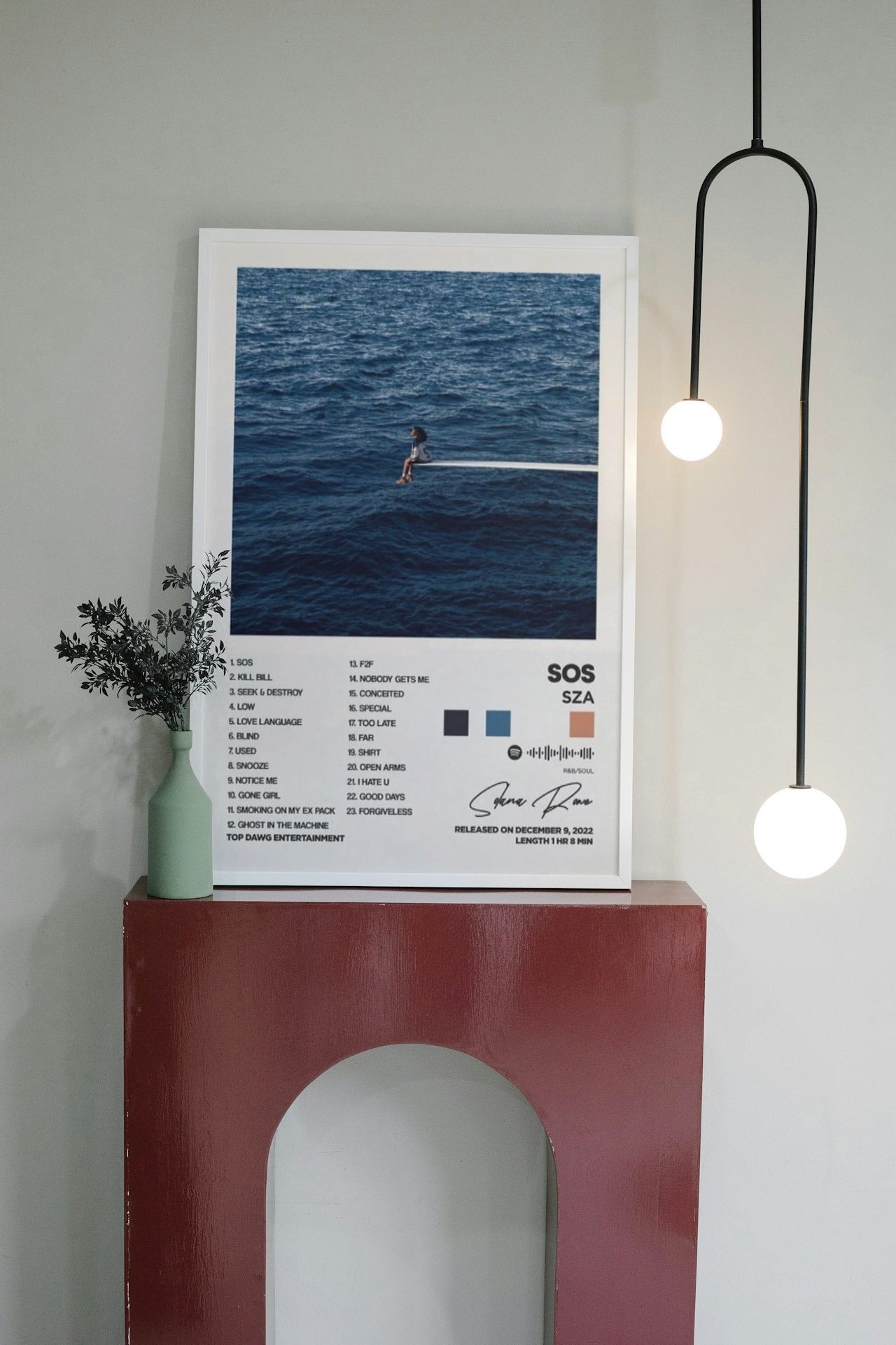 SZA "S.O.S" CANVAS POSTER