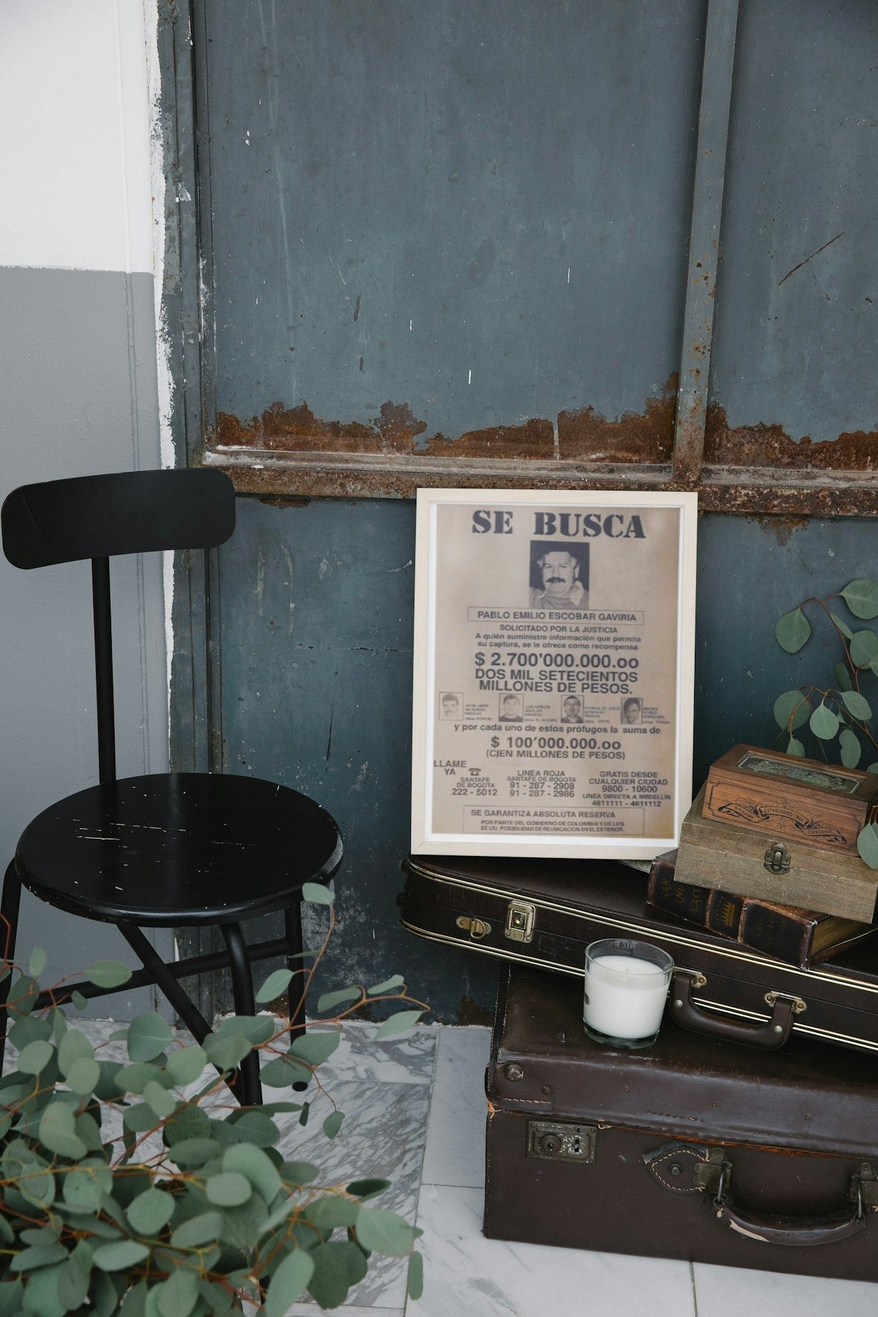 PABLO ESCOBAR MUG SHOT CANVAS POSTER