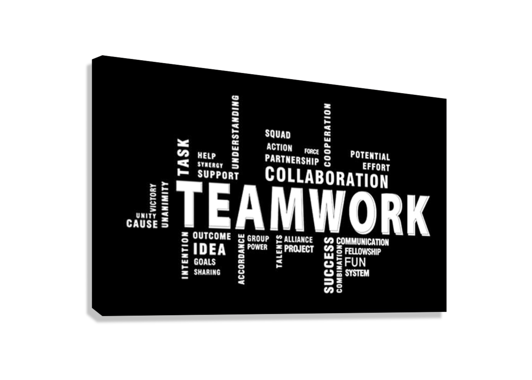 TEAMWORK MOTIVATIONAL CANVAS POSTER