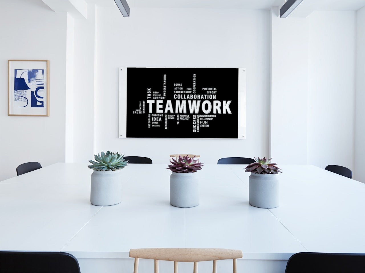 TEAMWORK MOTIVATIONAL CANVAS POSTER