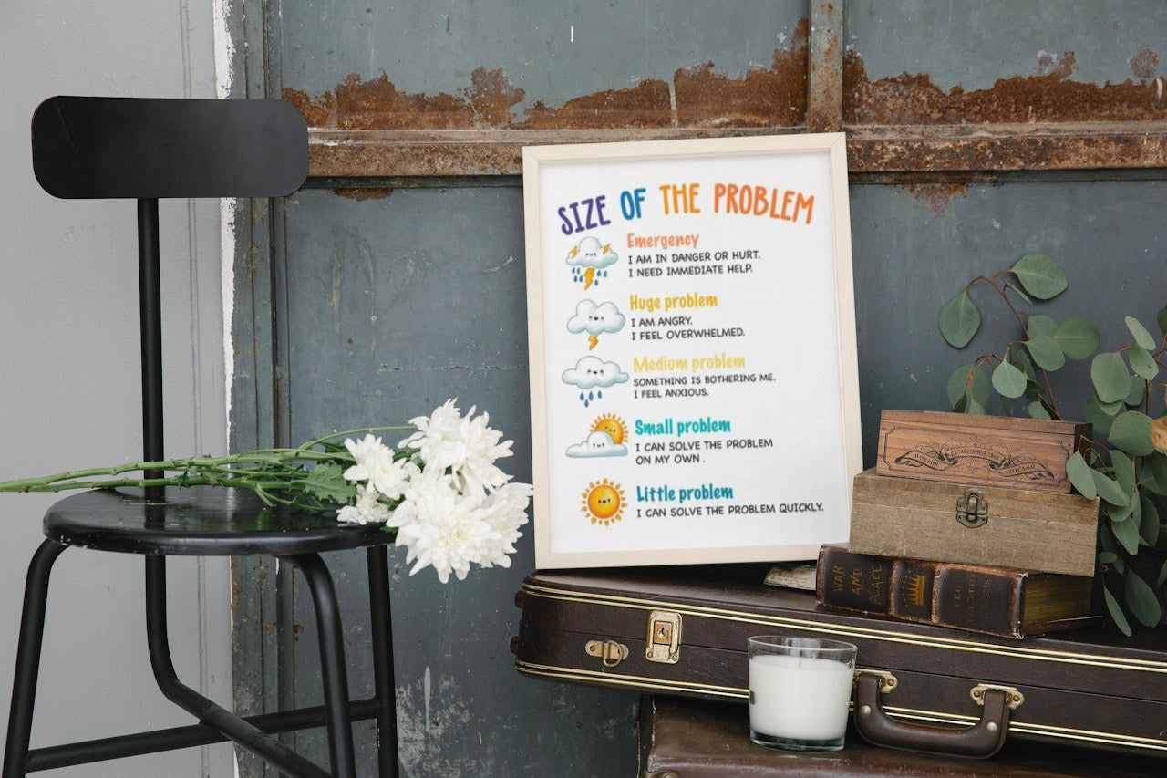 "Problem-Solving Guide: Understanding the Size of the Problem" Canvas Poster