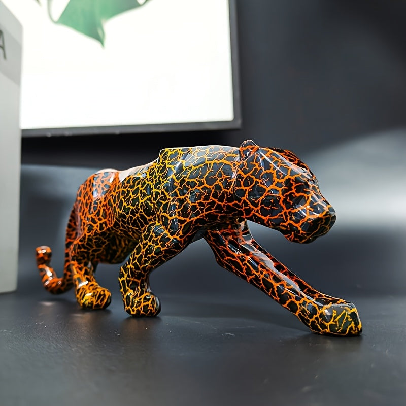 Tnessential Hunting Pose Leopard Print Decor 3D Decor