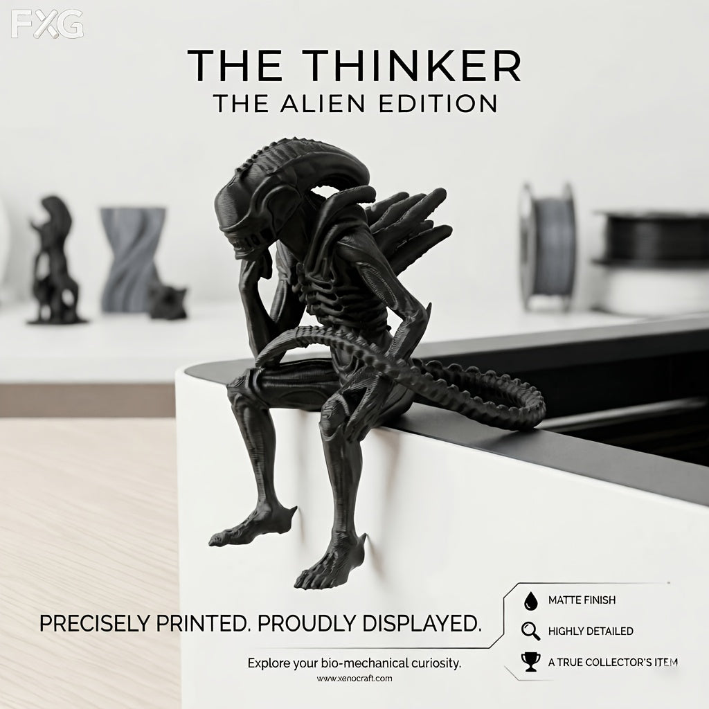 Tnessential Alien Thinker Decorative Ornament 3D Decor