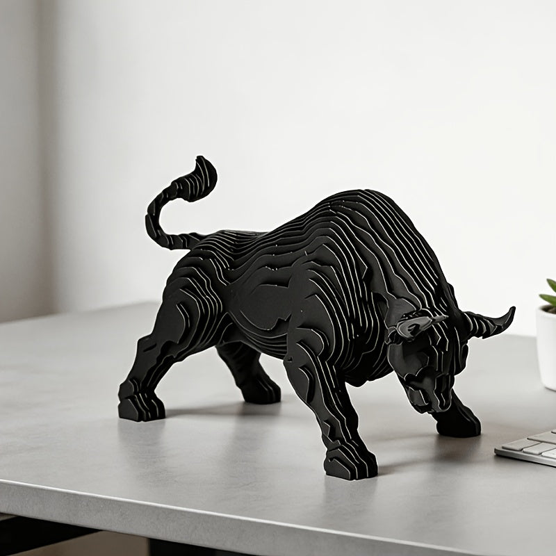 Tnessential Decorative Bull Statue 3D Decor