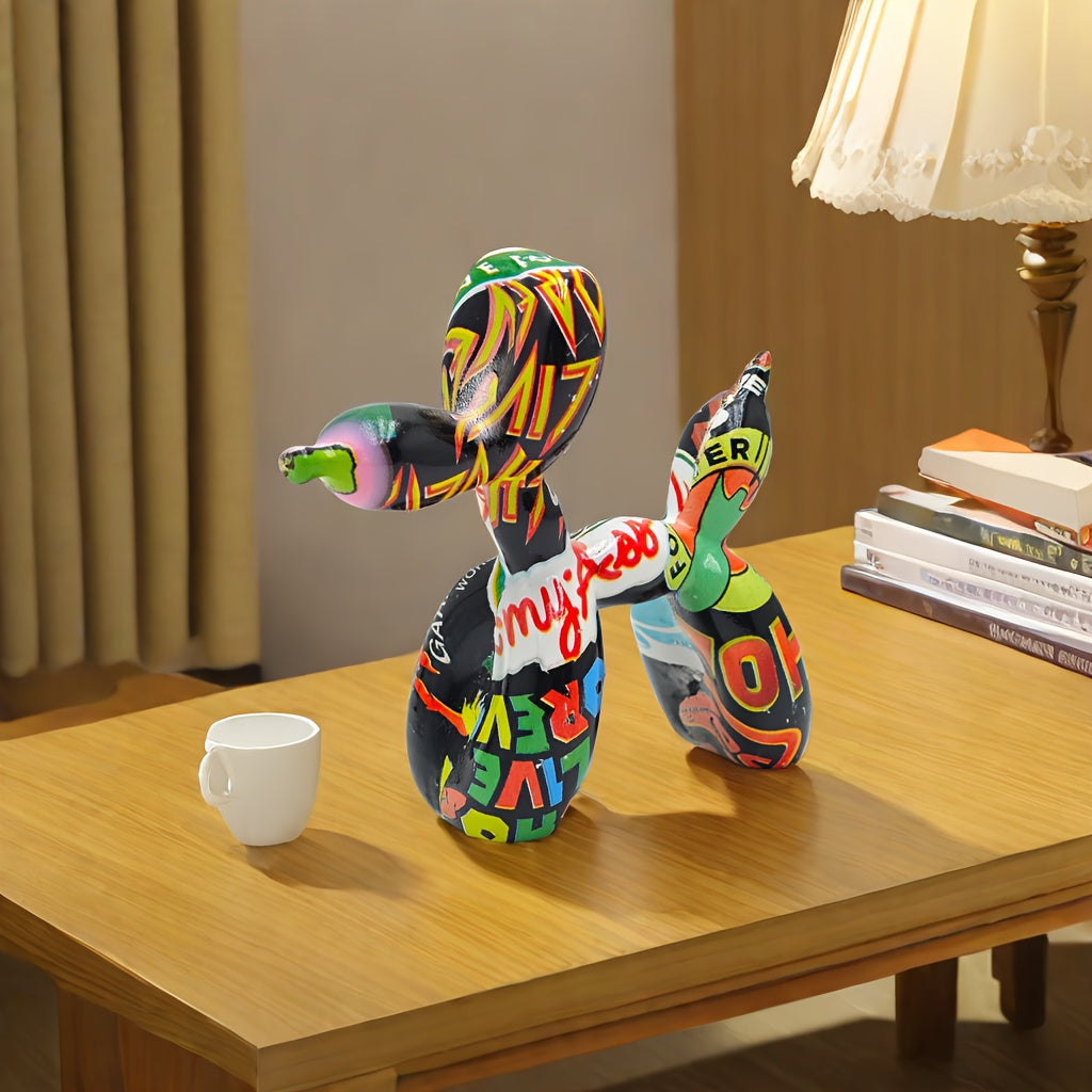 Tnessential Charming Balloon Dog Sculpture 3D Decor