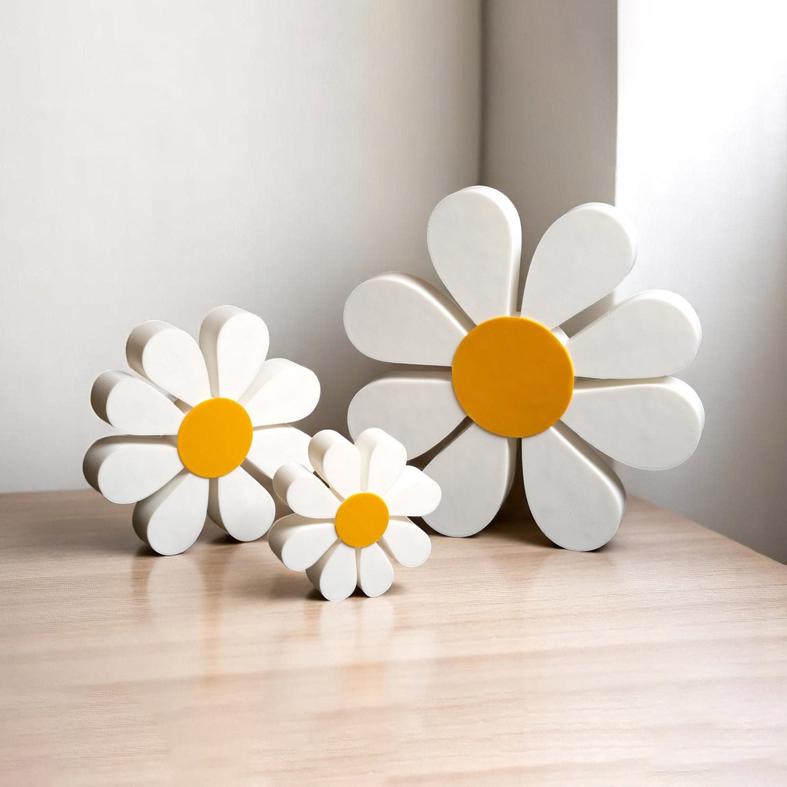 Tnessential Farmhouse Literary Decor 3D Daisy Ornaments 3D Decor