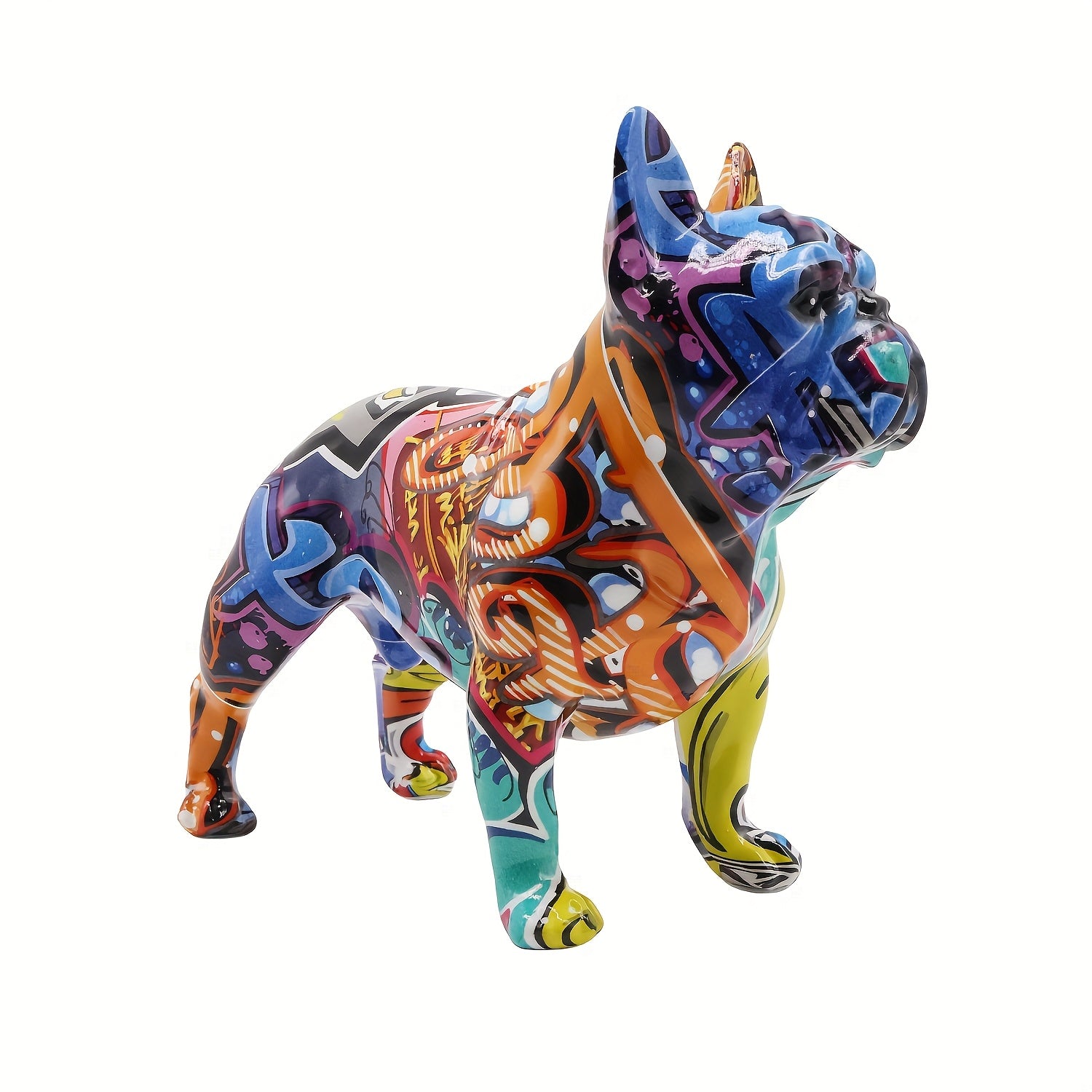 Tnessential Creative French Bulldog Resin Sculpture 3D Decor