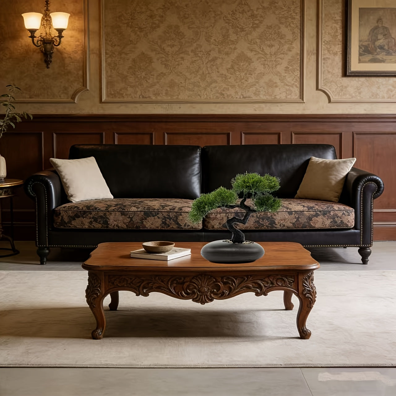 Tnessential High-end Simulation Welcoming Pine Bonsai 3D Decor