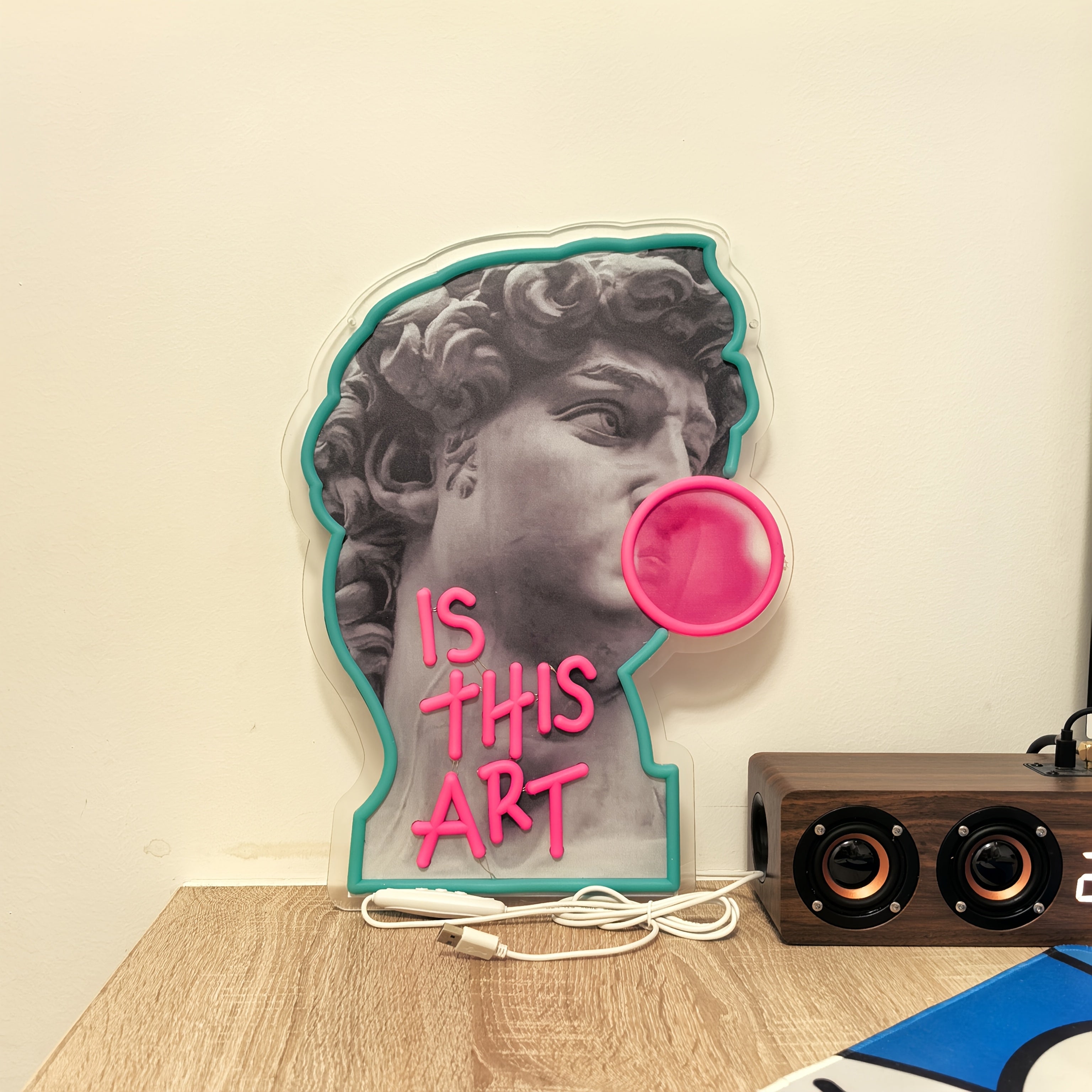 Tnessential Blowing Bubble David 3D Decor