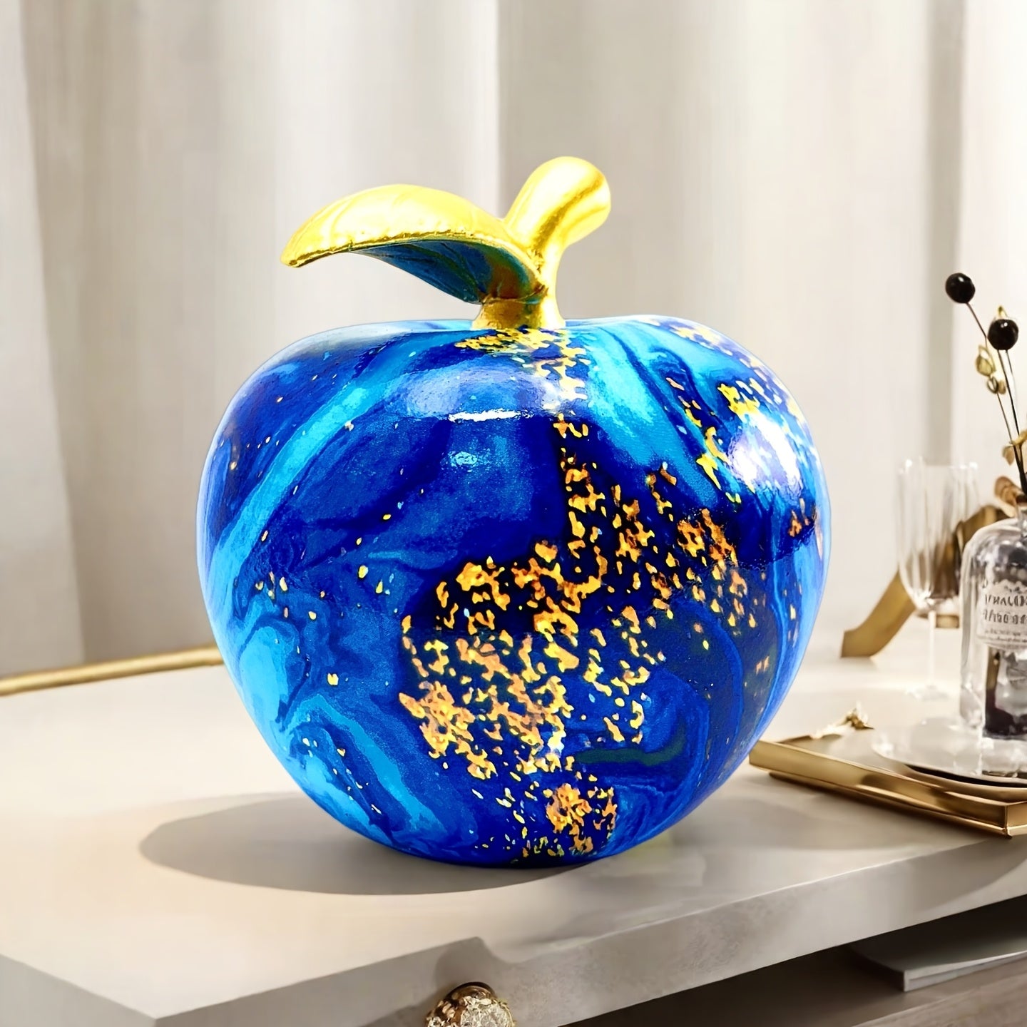 Tnessential Artistic Ornament Shaped Like an Apple 3D Decor