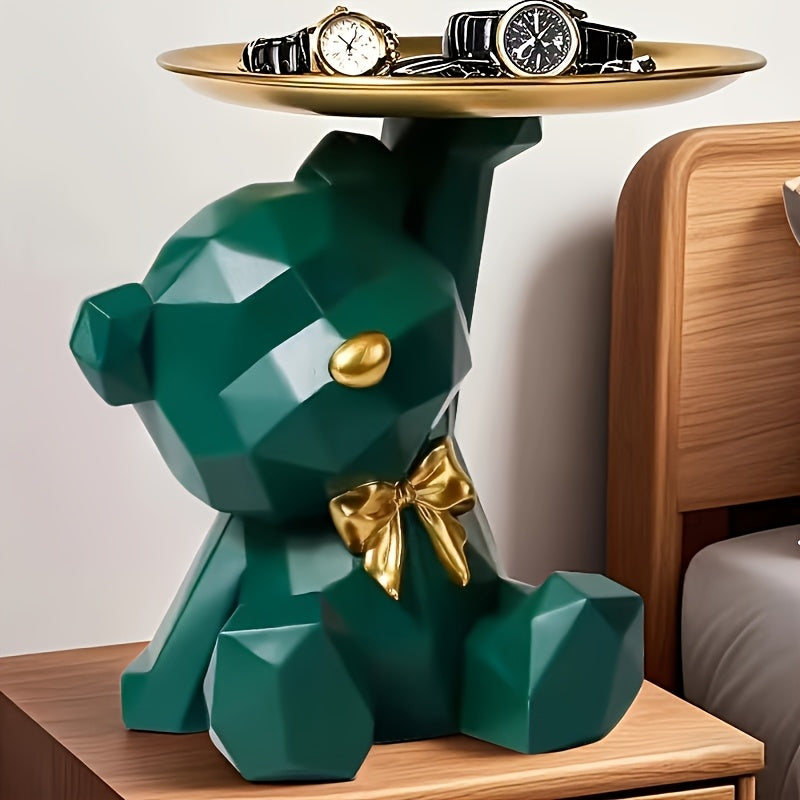 Tnessential Bear-shaped Resin Storage Tray 3D Decor