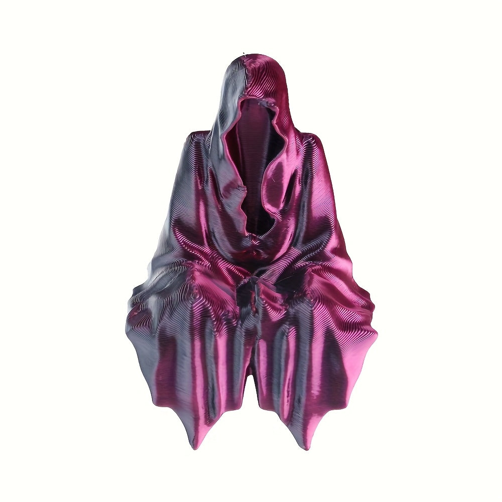 Tnessential D Printed Model of Black Hat Mysterious Person 3D Decor