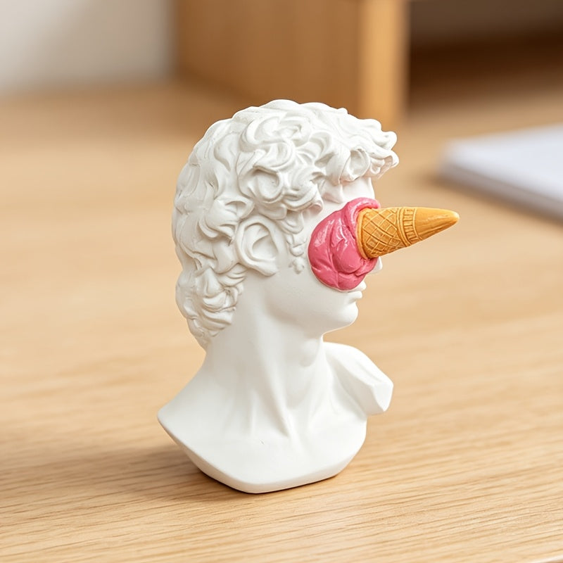 Tnessential Modern Minimalist David Bust Statue 3D Decor