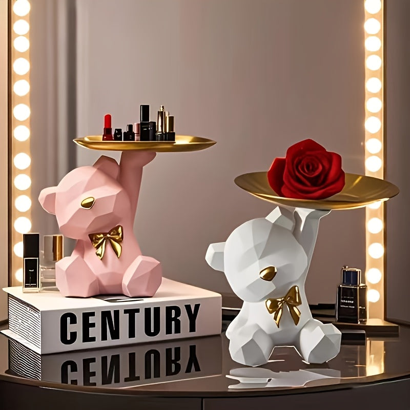 Tnessential Bear-shaped Resin Storage Tray 3D Decor