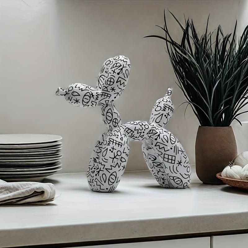 Tnessential Chic Balloon Dog Sculpture 3D Decor