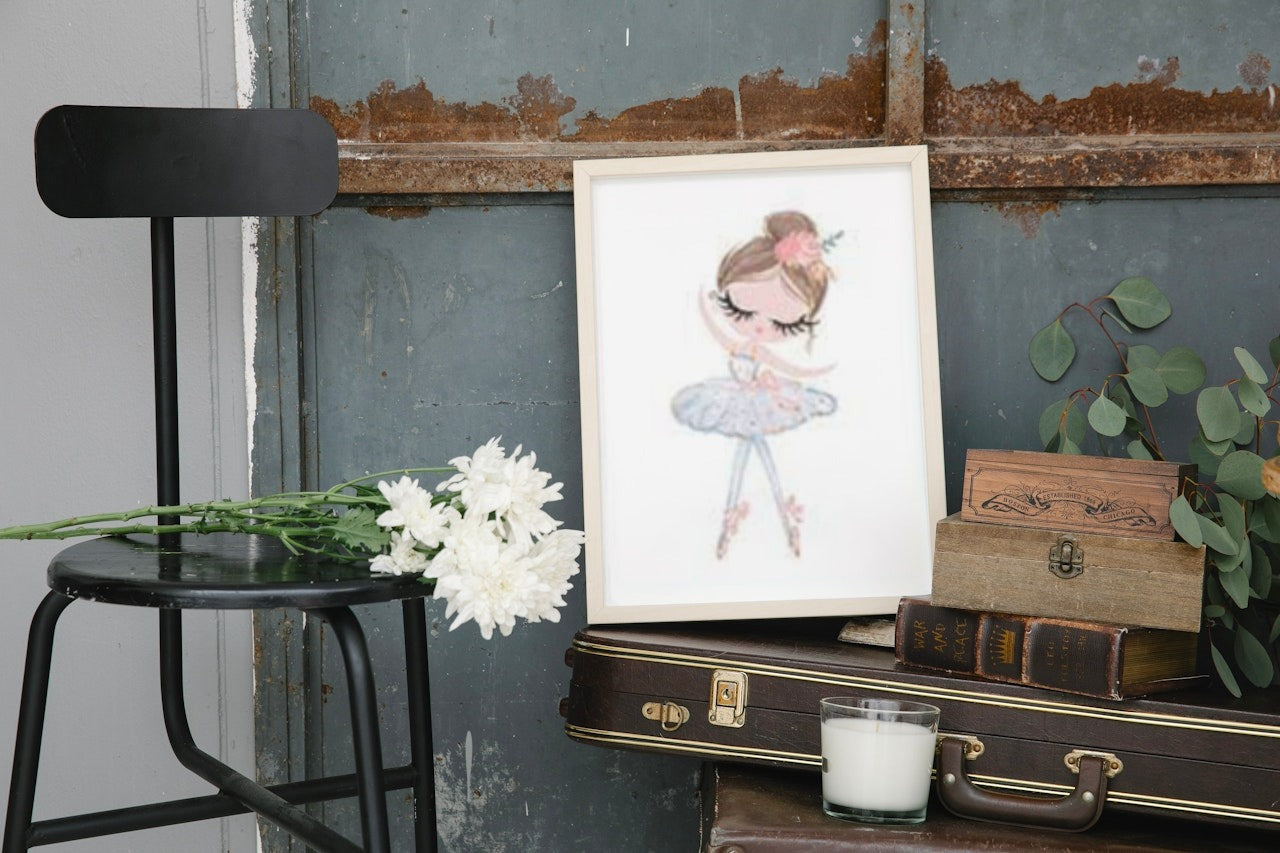 NURCERY BALLERINA CANVAS POSTER