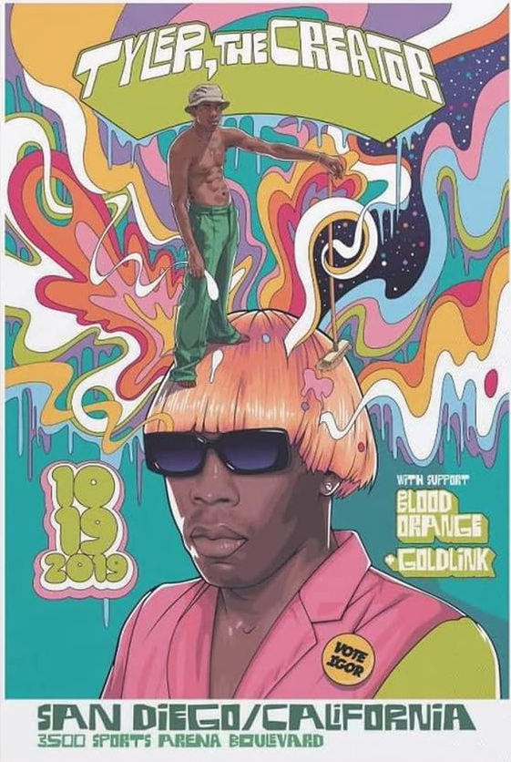 Tyler the creator ポスター TYLER THE CREATOR CANVAS POSTER