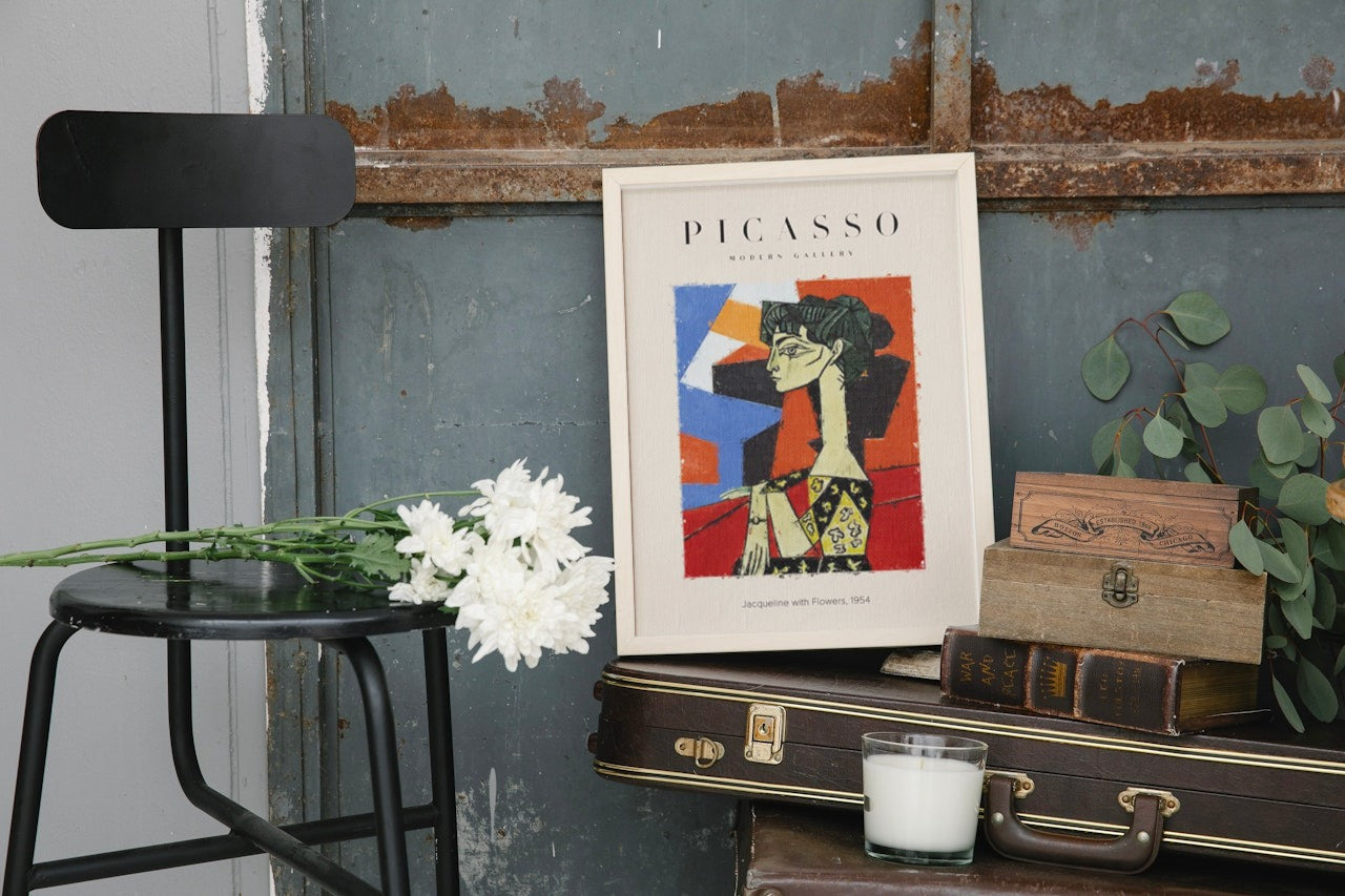 PICASSO ABSTRACT PAINTING CANVAS POSTER