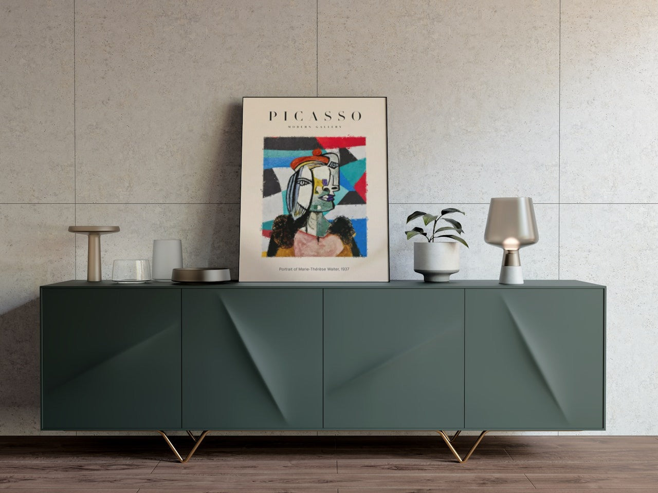PICASSO ABSTRACT PAINTING CANVAS POSTER