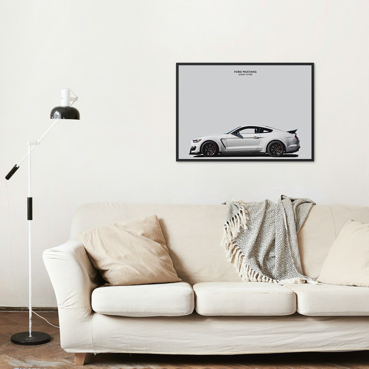 MUSTANG CANVAS POSTER