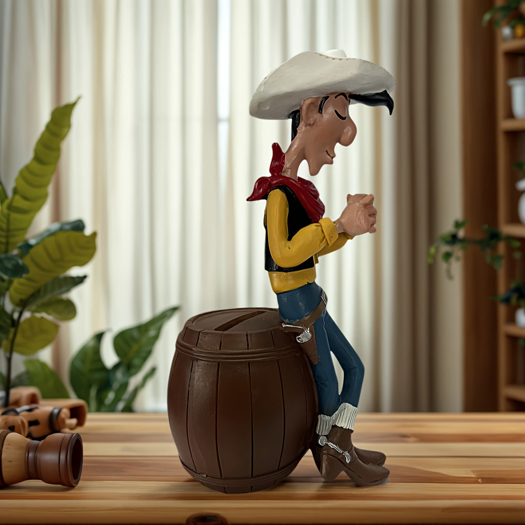 Tnessential Creative Cowboy Character Statue Ornament 3D Decor