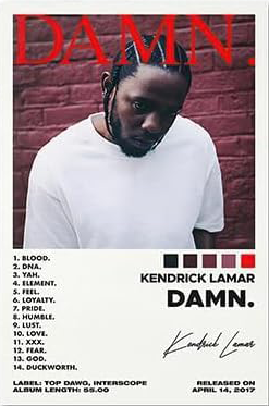 KENDRICK LAMAR " DAMN " CANVAS