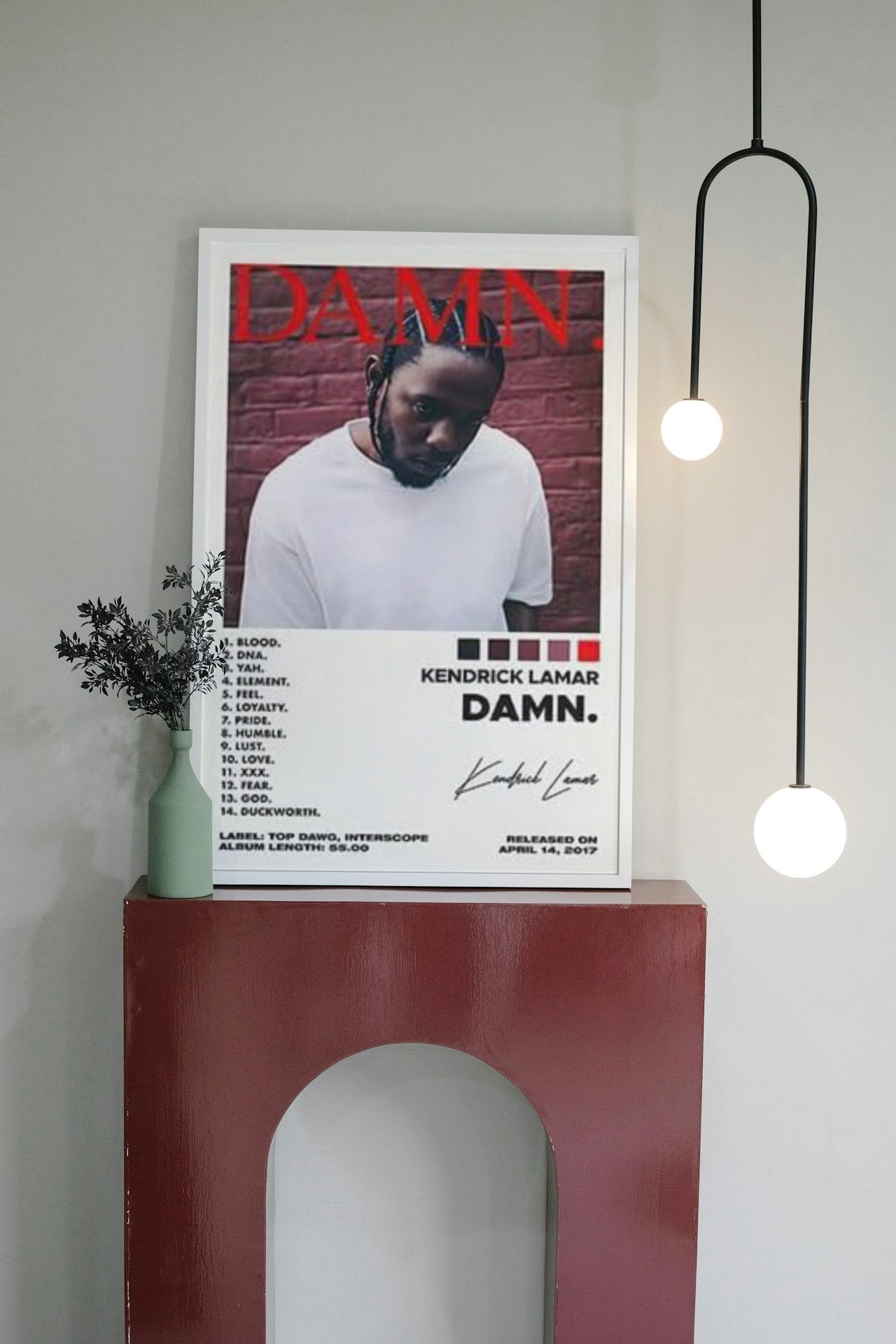 KENDRICK LAMAR " DAMN " CANVAS