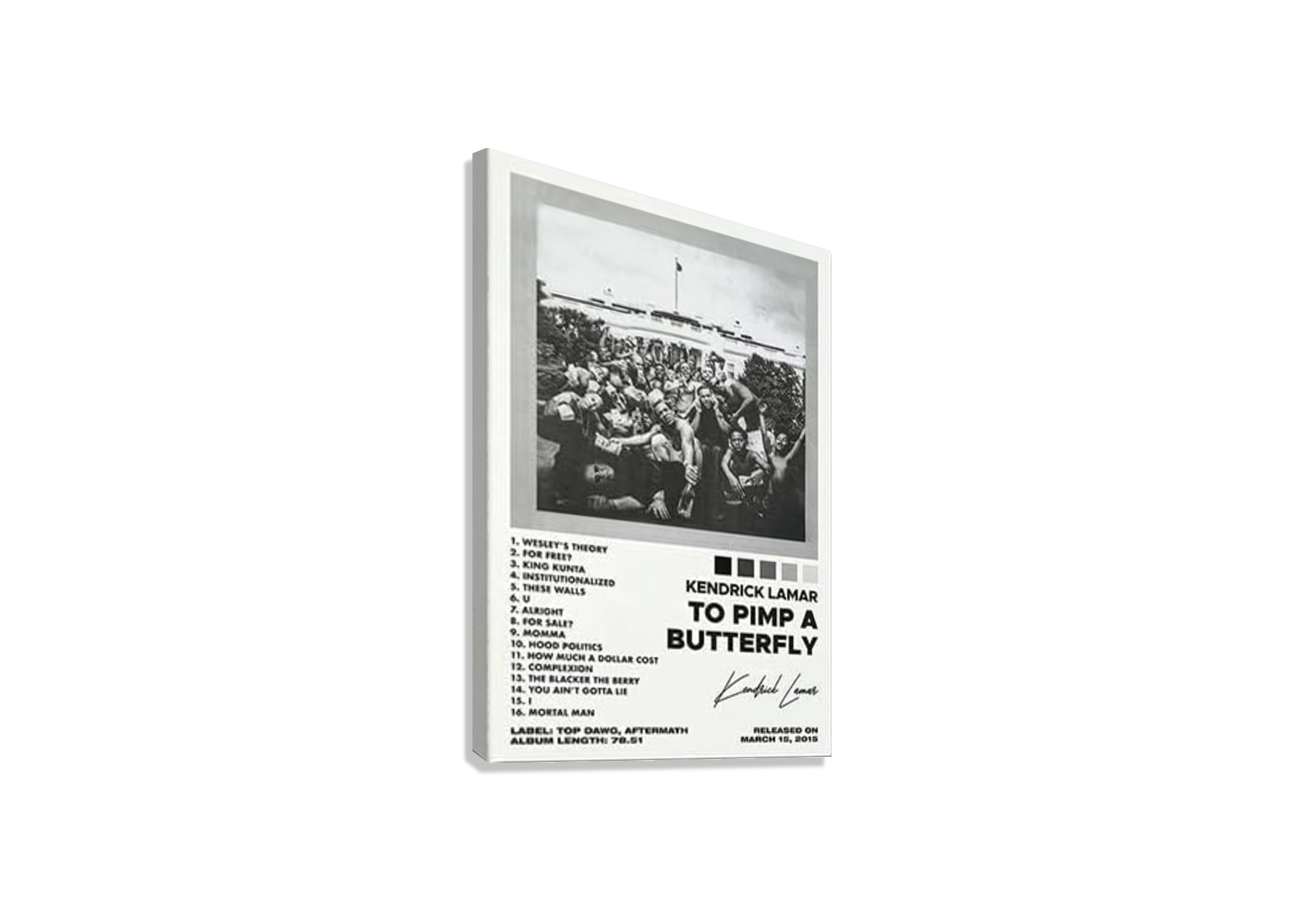 KENDRICK LAMAR " HOW TO PIMP BUTTERFLY " CANVAS POSTER