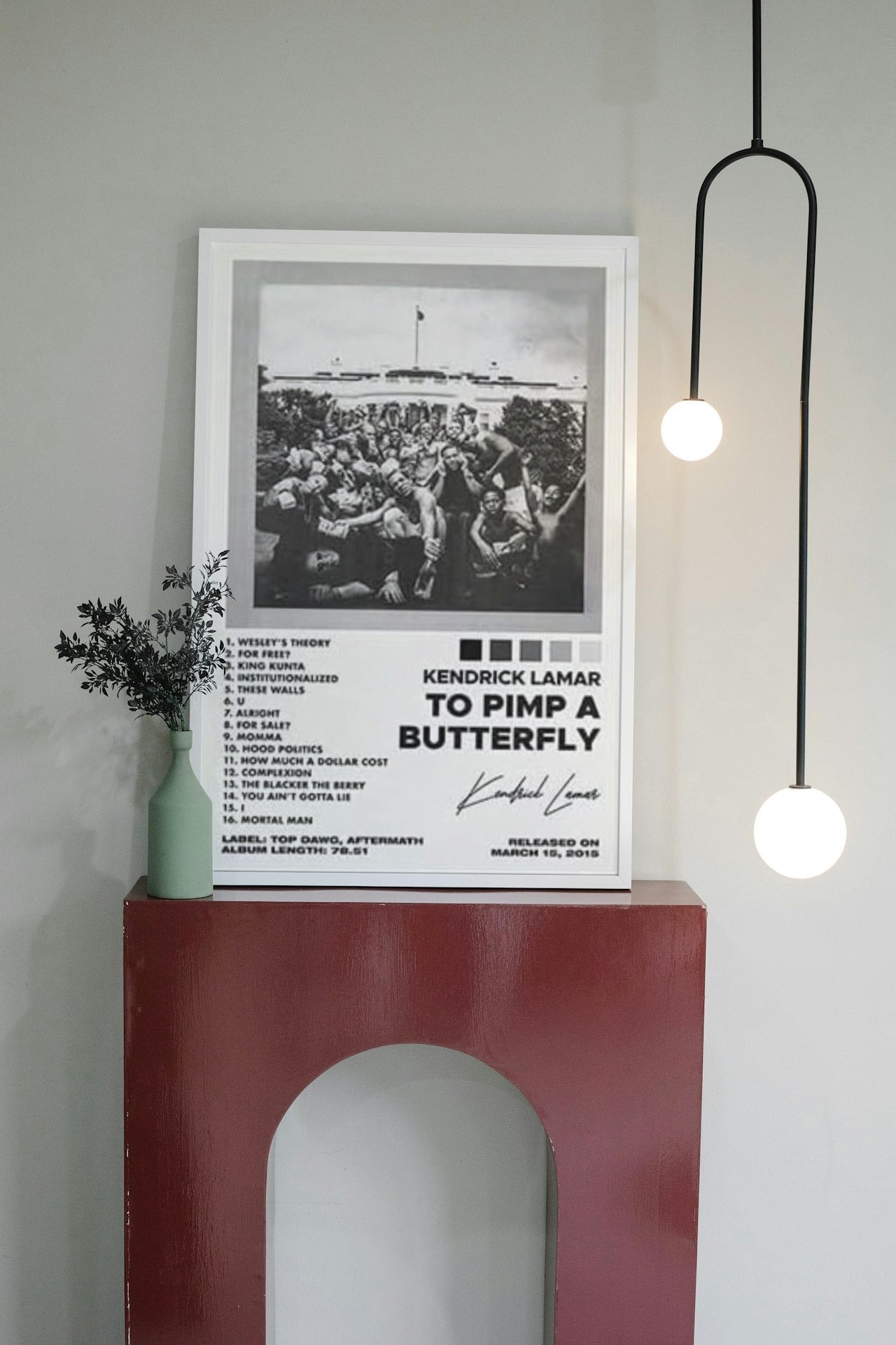 KENDRICK LAMAR " HOW TO PIMP BUTTERFLY " CANVAS POSTER