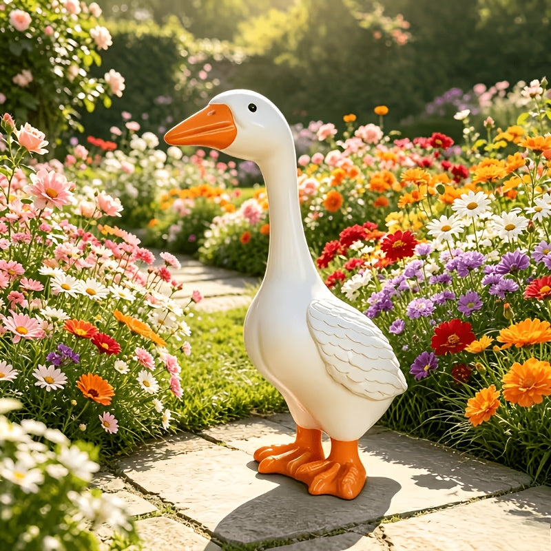 Tnessential Outdoor Goose Garden Statue 3D Decor