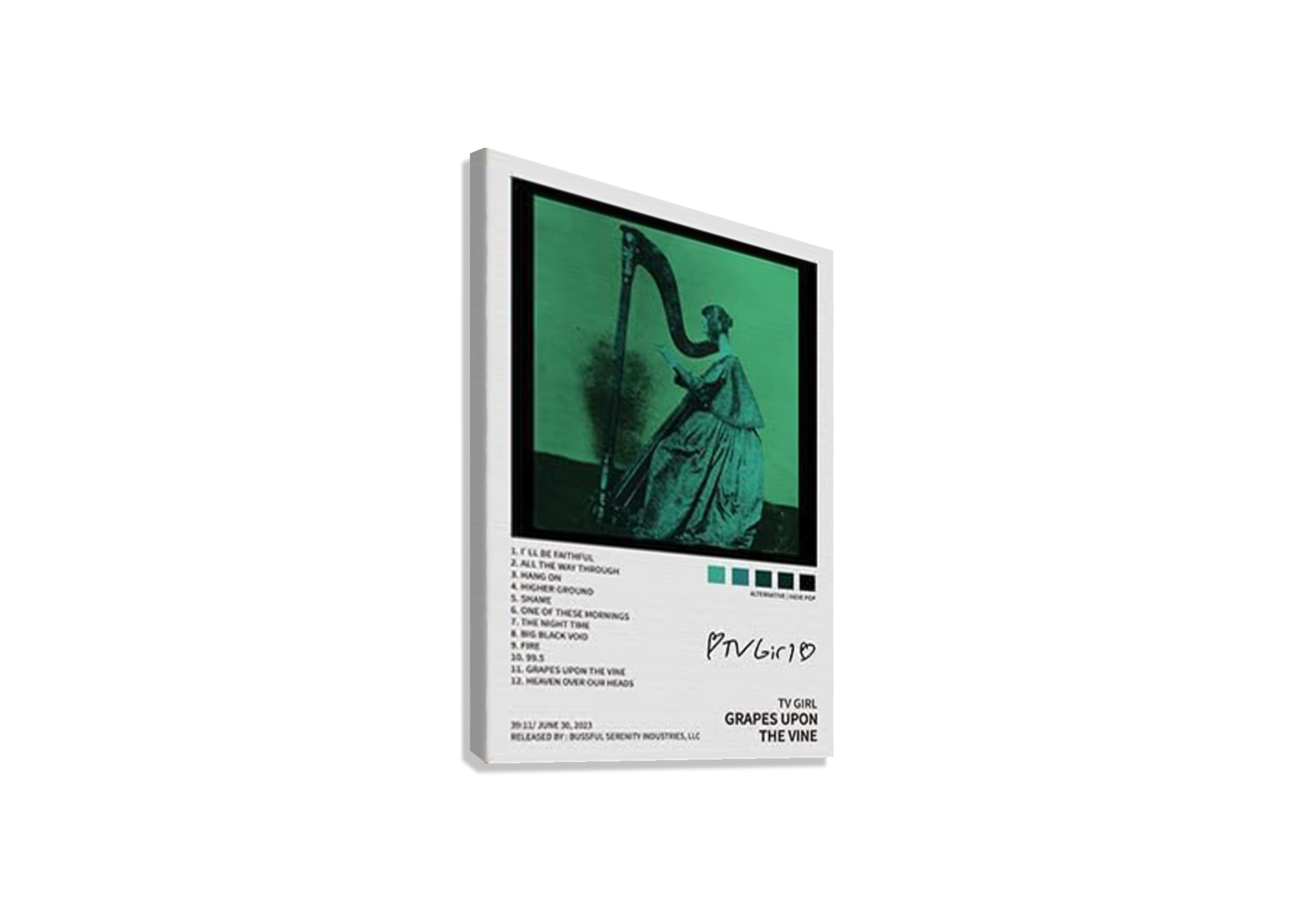 TV GIRL " grapes upon the vine " CANVAS POSTER