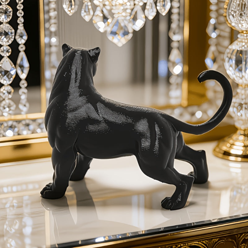 Tnessential Majestic Strong Black Panther Statue Ornament 3D Decor