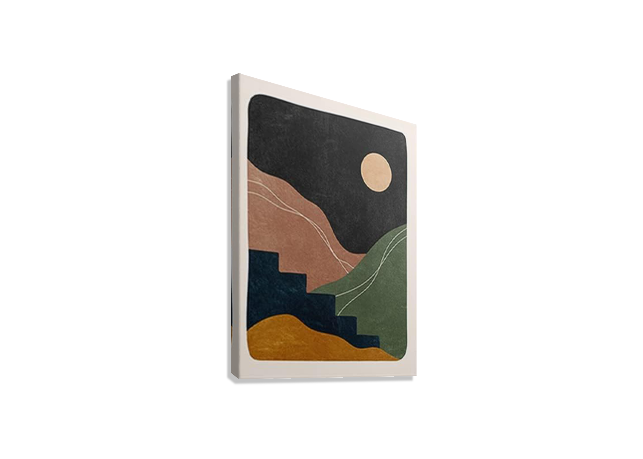 SAGE ABSTRACT CANVAS POSTER