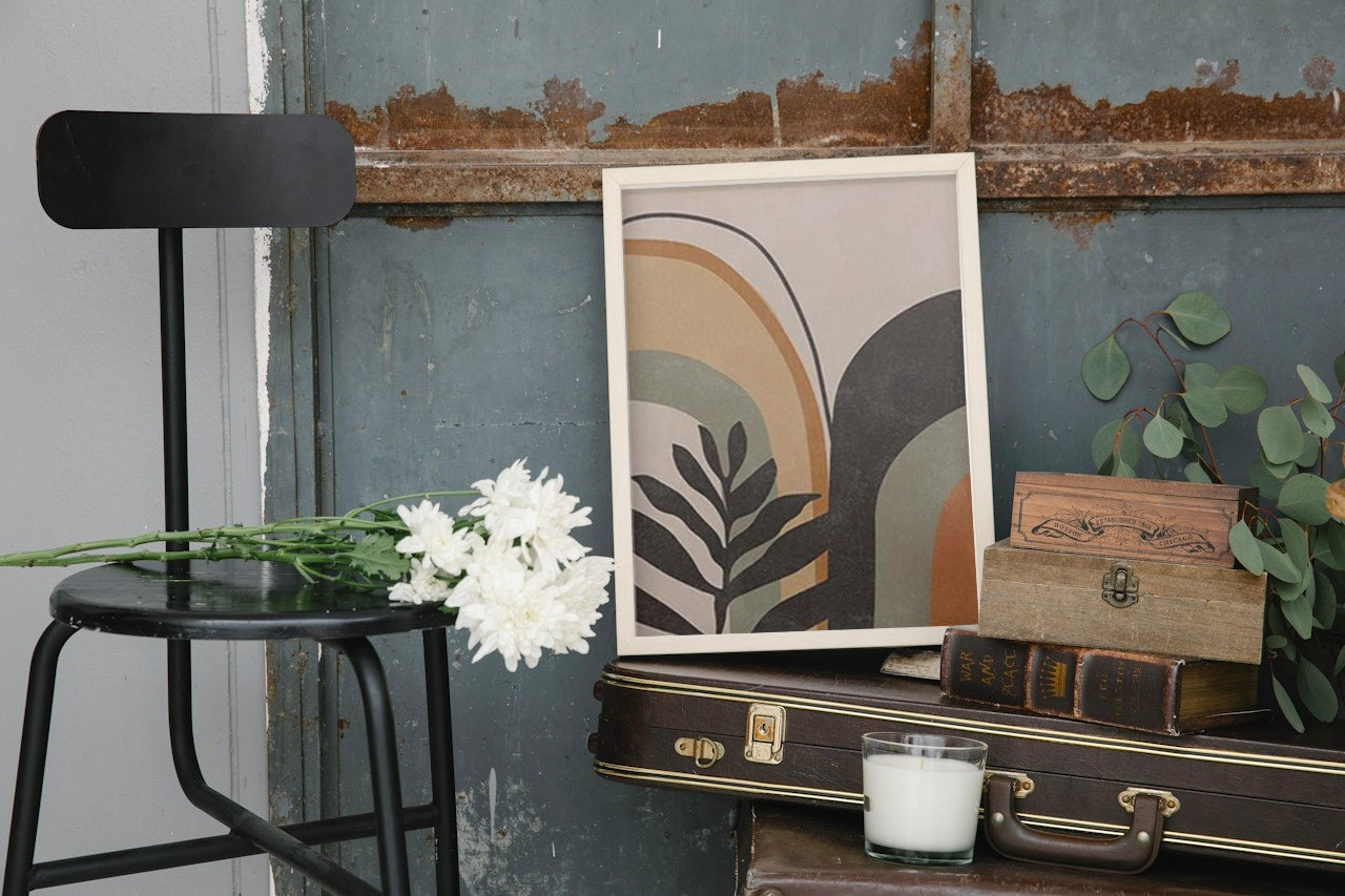 SAGE ABSTRACT CANVAS POSTER