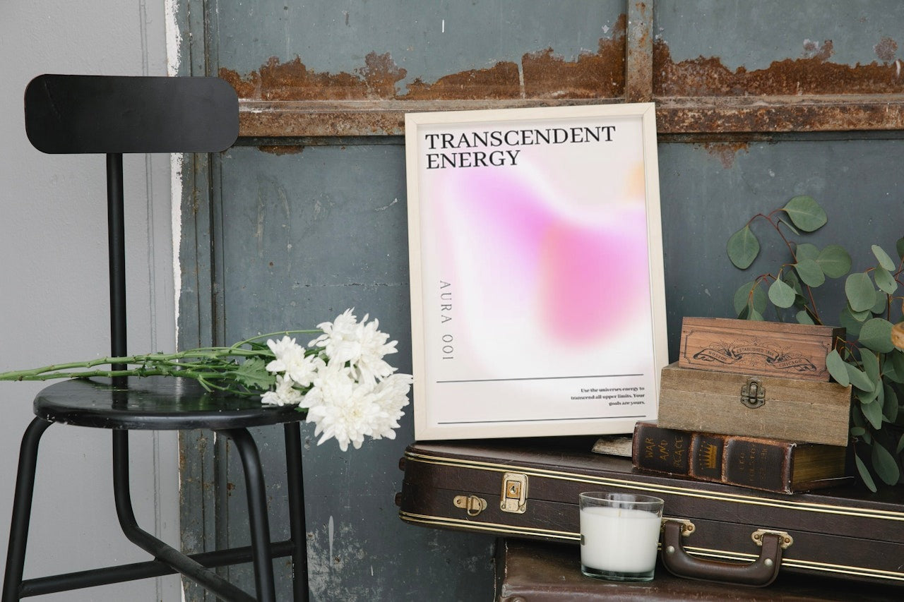 AURA TRANSPARENT ENERGY CANVAS POSTER